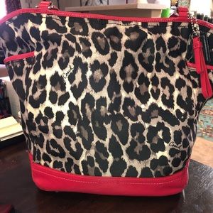 Leopard Coach purse